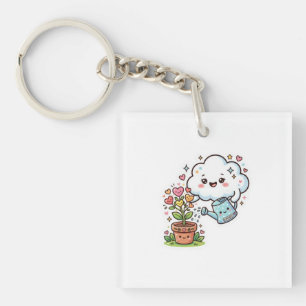 Söt Kawaii Växt Vänlighet Söt Moln och FSticker