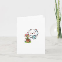Söt Kawaii Växt Vänlighet Söt Moln och FSticker