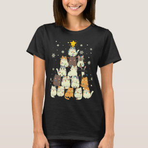 Söt kawaikkkatt julgran t shirt