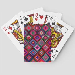 Söt Kilim Mönster Deck of Cards Spel Kort