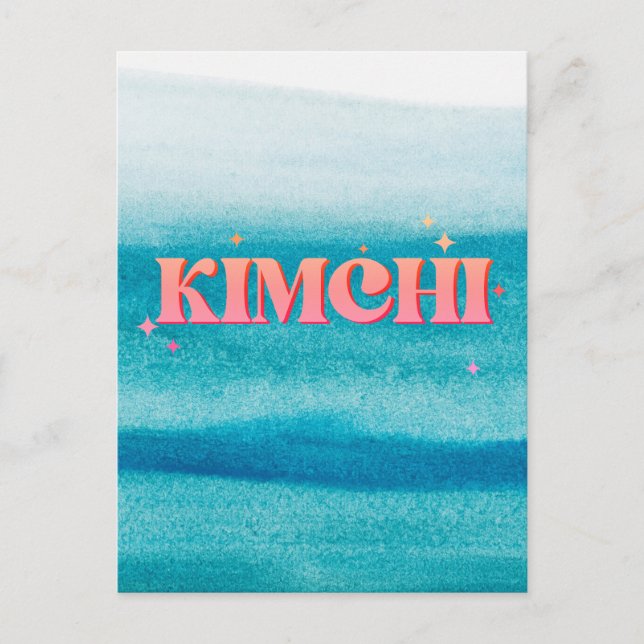 söt kimchi helg vykort (Framsida)