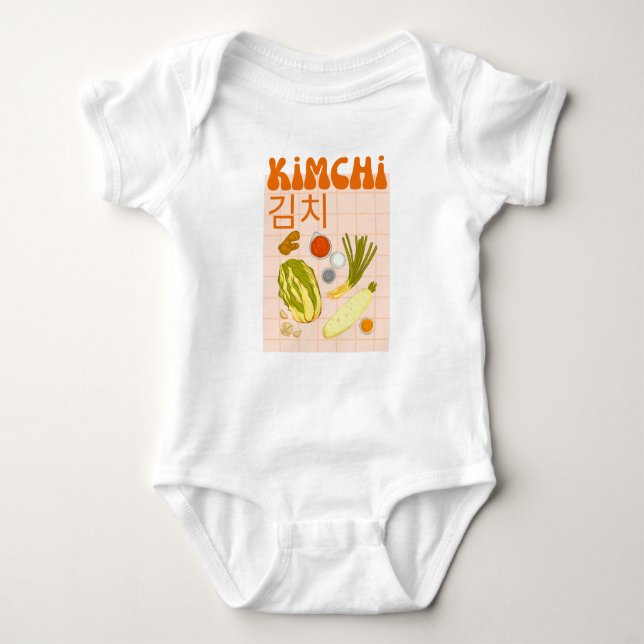 söt kimchi t shirt (Framsida)