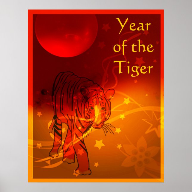 Söt kinesiska nyår Poster (Framsidan)