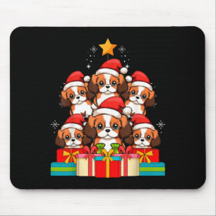 Söt King Charles Cavalier Spaniel Julgran X Musmatta