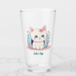 Söt Kisse Kawaii Chibi  Glaskopp