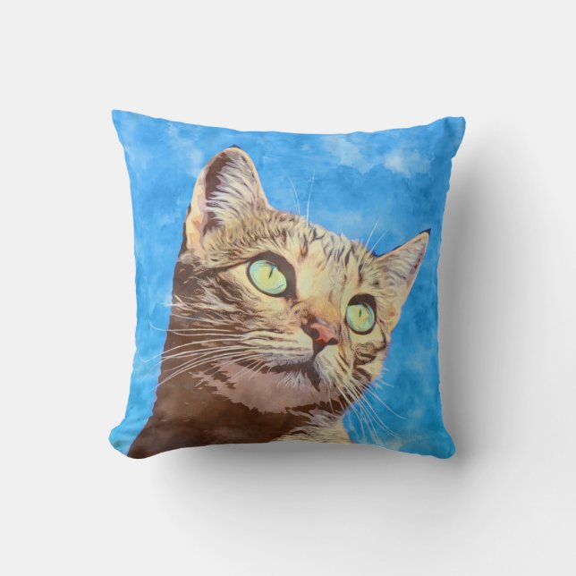 Söt Kitten Design Kudde (Framsida)