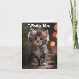 Söt Kitten-hälsningskort Kort