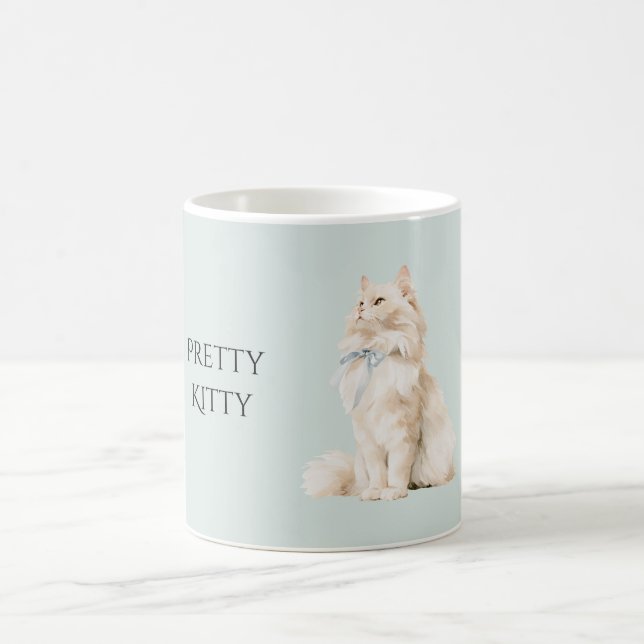 Söt Kitty Blå Slinga Kaffemugg (Center)