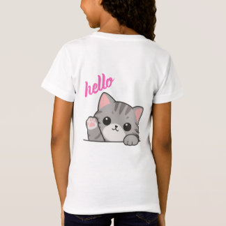 Söt Kitty Hello Katt T-Shirt