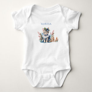 Söt Kitty iklädd viktoriansk klänning - Bodysuit T Shirt