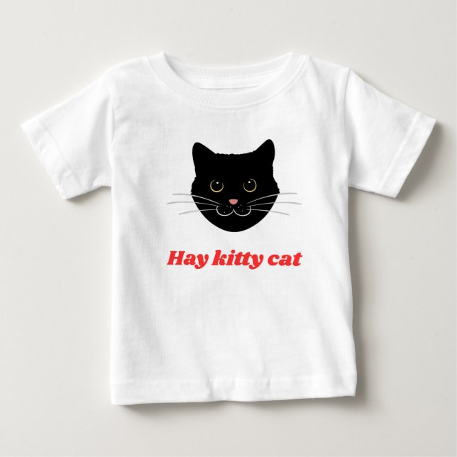 Söt Kitty Katt  T Shirt (Framsida)
