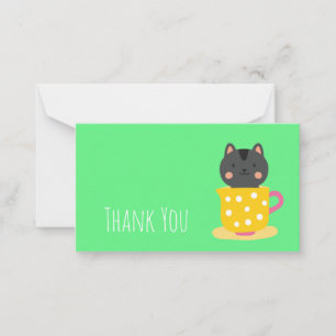 Söt Kitty kattmint koppsmall Anteckningskort