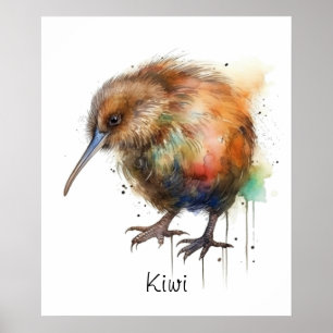 Söt Kiwi, anpassad Poster