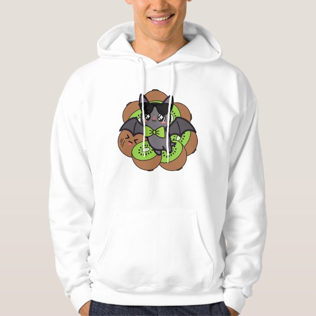 Söt Kiwi-Fladdermus med Solglasögon Hoodie (Framsida)