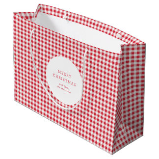 Söt Klassisk Röd Gingham Jul