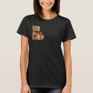 Söt Klassisk Teddybjörn Konst Dam Grafik T-Shirt