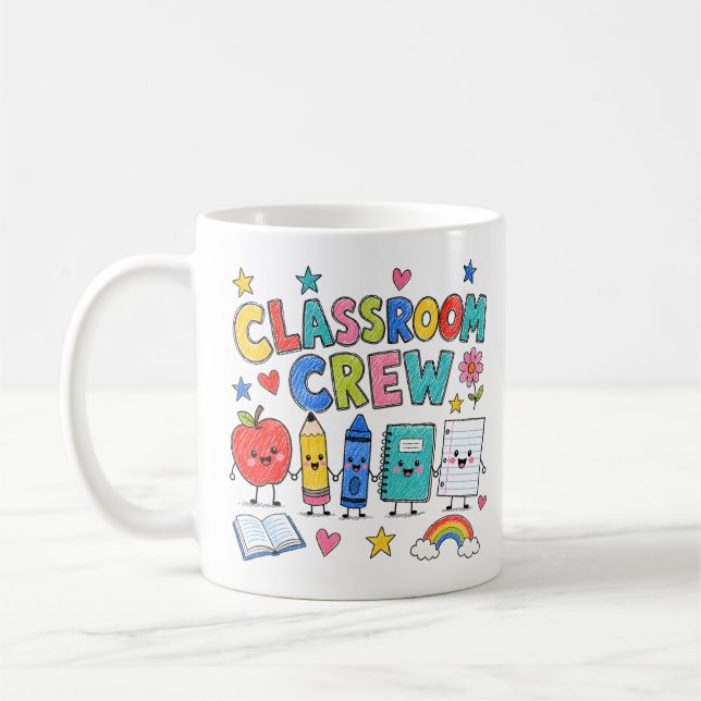 Söt klassrumsbesättning Lärare Klassrumsdekoration Kaffemugg (Vänster)