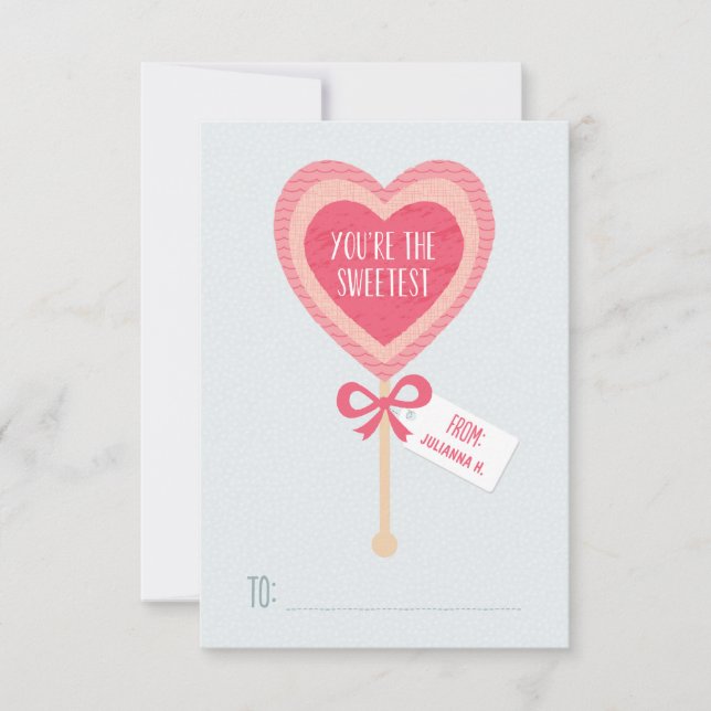 Söt klassrumvalentin för godis | inbjudningar (Framsida)