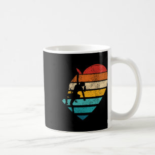 Söt Klättrande Kvinnlig Design Retro Hjärtform Vin Kaffemugg