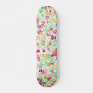 Söt, klippt glas 2 mini skateboard bräda 18,5 cm
