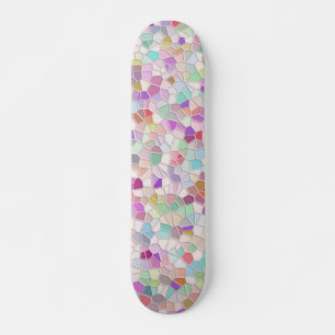 Söt klippt glas mini skateboard bräda 18,5 cm