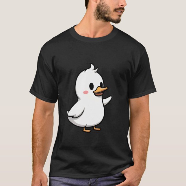 Söt Klotter Anka T Shirt (Framsida)