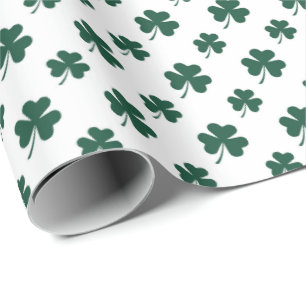 Söt klöver-mönstrad plattläggning för Saint Patric Presentpapper