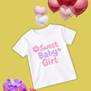 Söt, klumpig stickad bokstavsstil för småbarnsflic t shirt