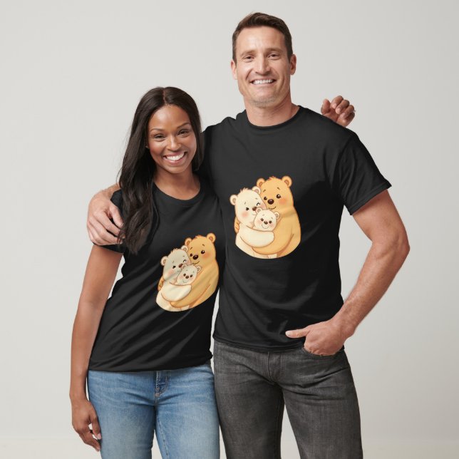 Söt knubbig katt dam t-shirt rolig djurpresent (Unisex)