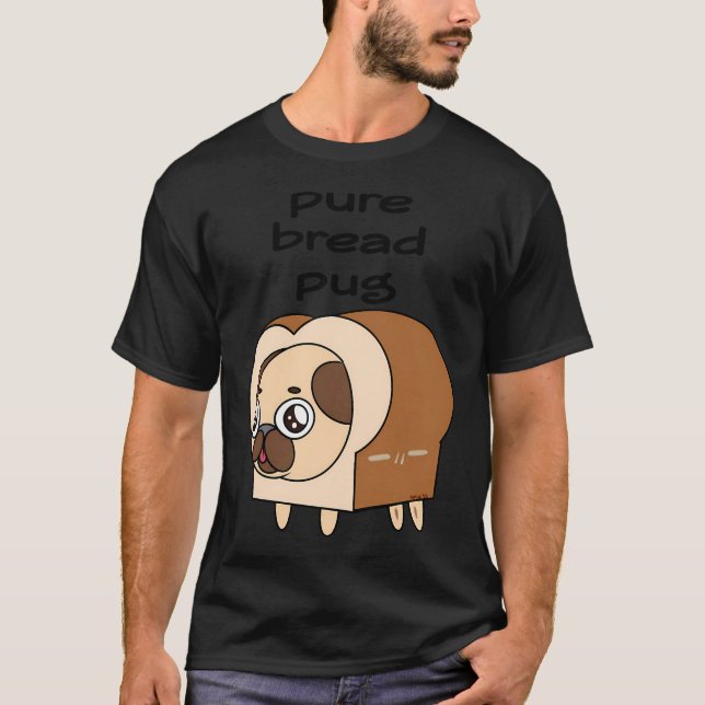 Söt knubbig pug t shirt (Framsida)