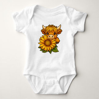 Söt ko och solros t shirt