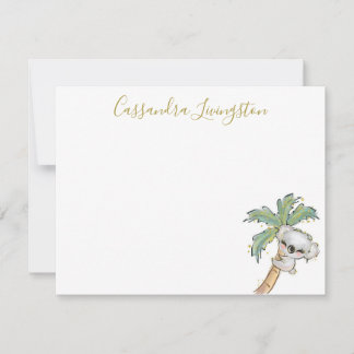 Söt Koala Björn Brevkort Anteckningskort