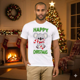 Söt Koala Björn Glad Jul T-Shirt