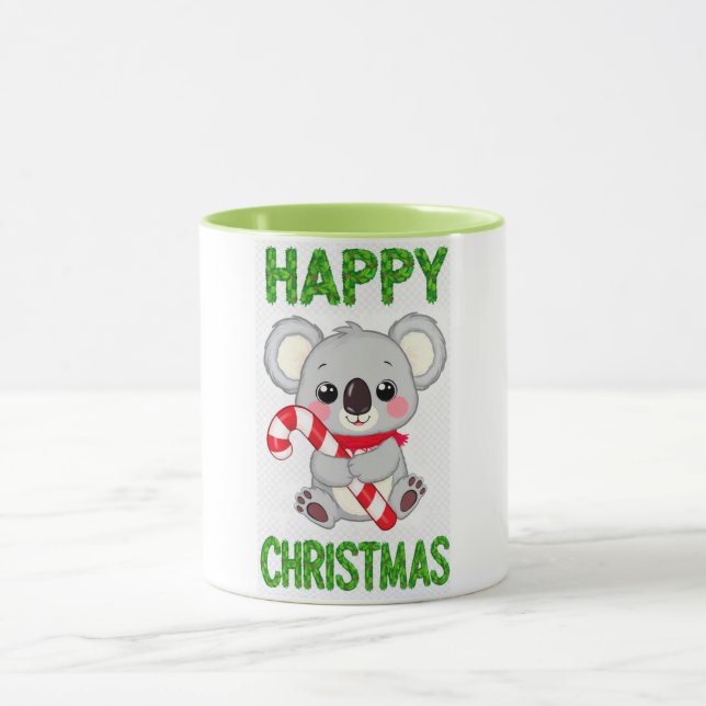 Söt Koala Björn God Jul  Mugg (Center)