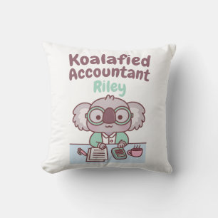Söt Koala Björn Koalafierad Redovisning Rolig Puns Kudde