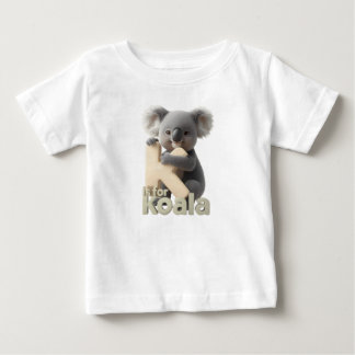 Söt Koala Bokstav K Barn T-Shirt | Djuralfabetet