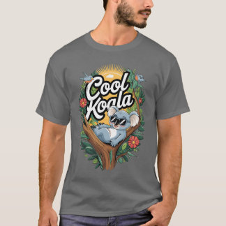 Söt koala för en djurälskare djurbeskyddare vin t shirt