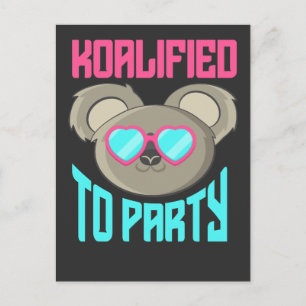 Söt Koala-grafik Australien Retro-fest Djur Vykort
