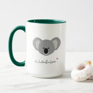 Söt koala illustration Australien kärlek Mugg