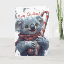 Söt Koala Julkort
