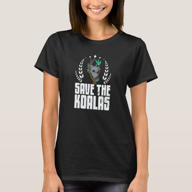 Söt Koala Koala Biolog Australien 5 T Shirt (Framsida)