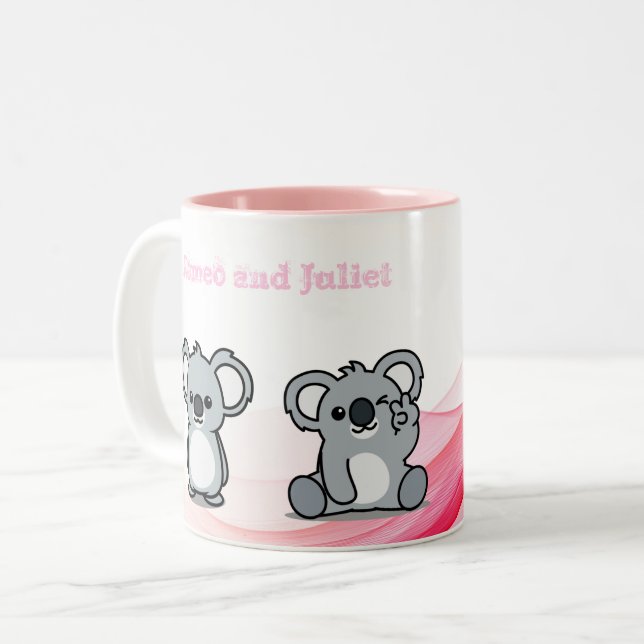 söt koala mugg personlig (Framsida vänster)
