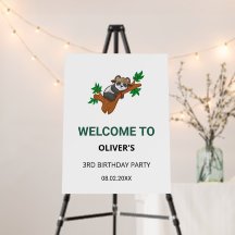Söt Koala Vilda Djur Djungel Barn Kalas