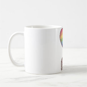 Söt Koalabjörn och regnbågsballong Kaffemugg