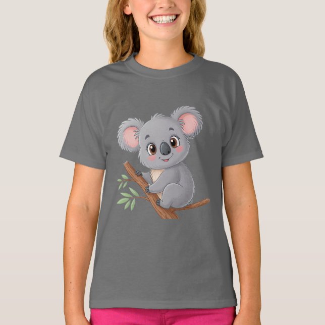 Söt Koalabjörn T Shirt (Framsida)