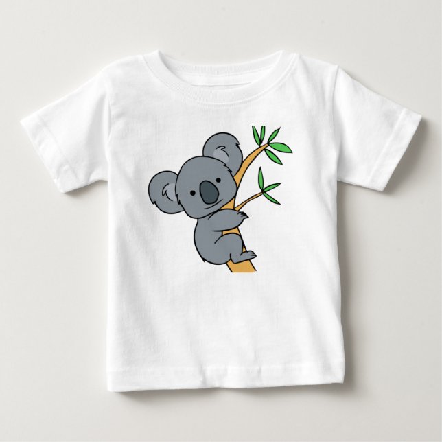 Söt Koalabjörn Tee Shirt (Framsida)