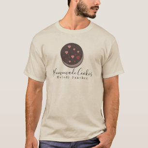Söt kock affärs bageri logotyp t-shirt