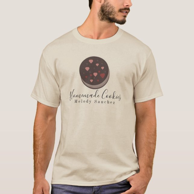 Söt kock affärs bageri logotyp t-shirt (Framsida)
