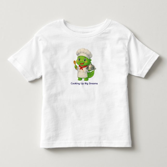 Söt kock dinosaurie – Dino-jobb T Shirt (Framsida)