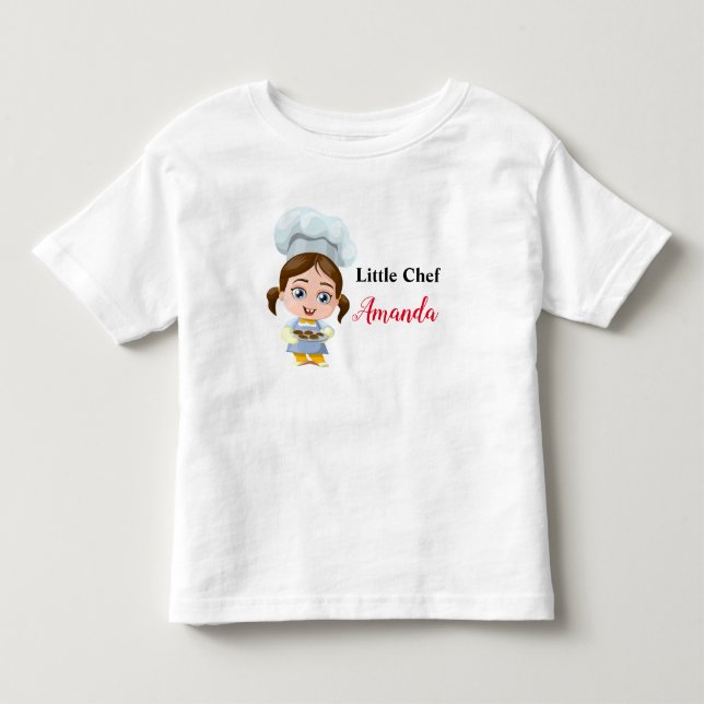 Söt kock / kock T-shirt för bebis (Framsida)